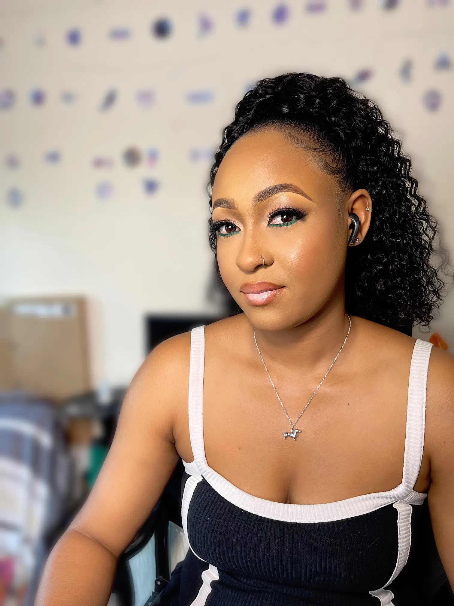 Bridal makeup with soft glow